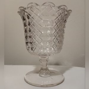 Glass Pink Tone Cup, Vase
